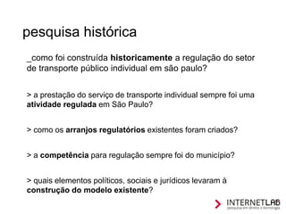 Histórico da regulação do transporte urbano em São Paulo Slide 5