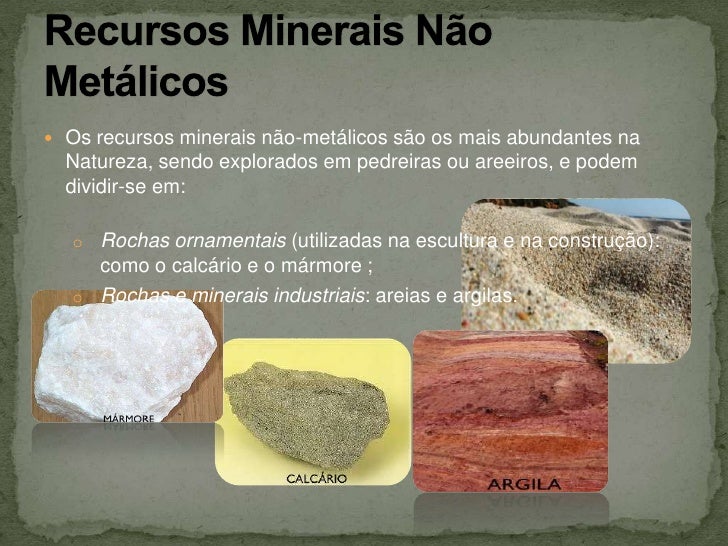 Recursos Minerais Recursos Minerais