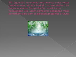 Dia Mundial da Água 7º C