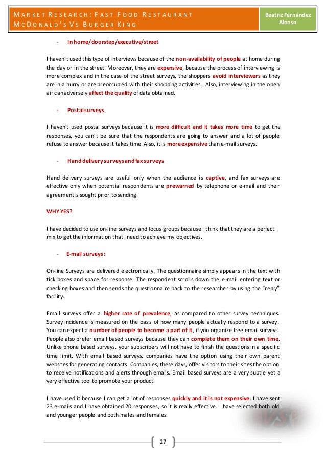 Marketing research proposal essay