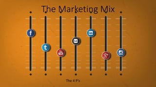 The Marketing Mix
The 4 P’s
 