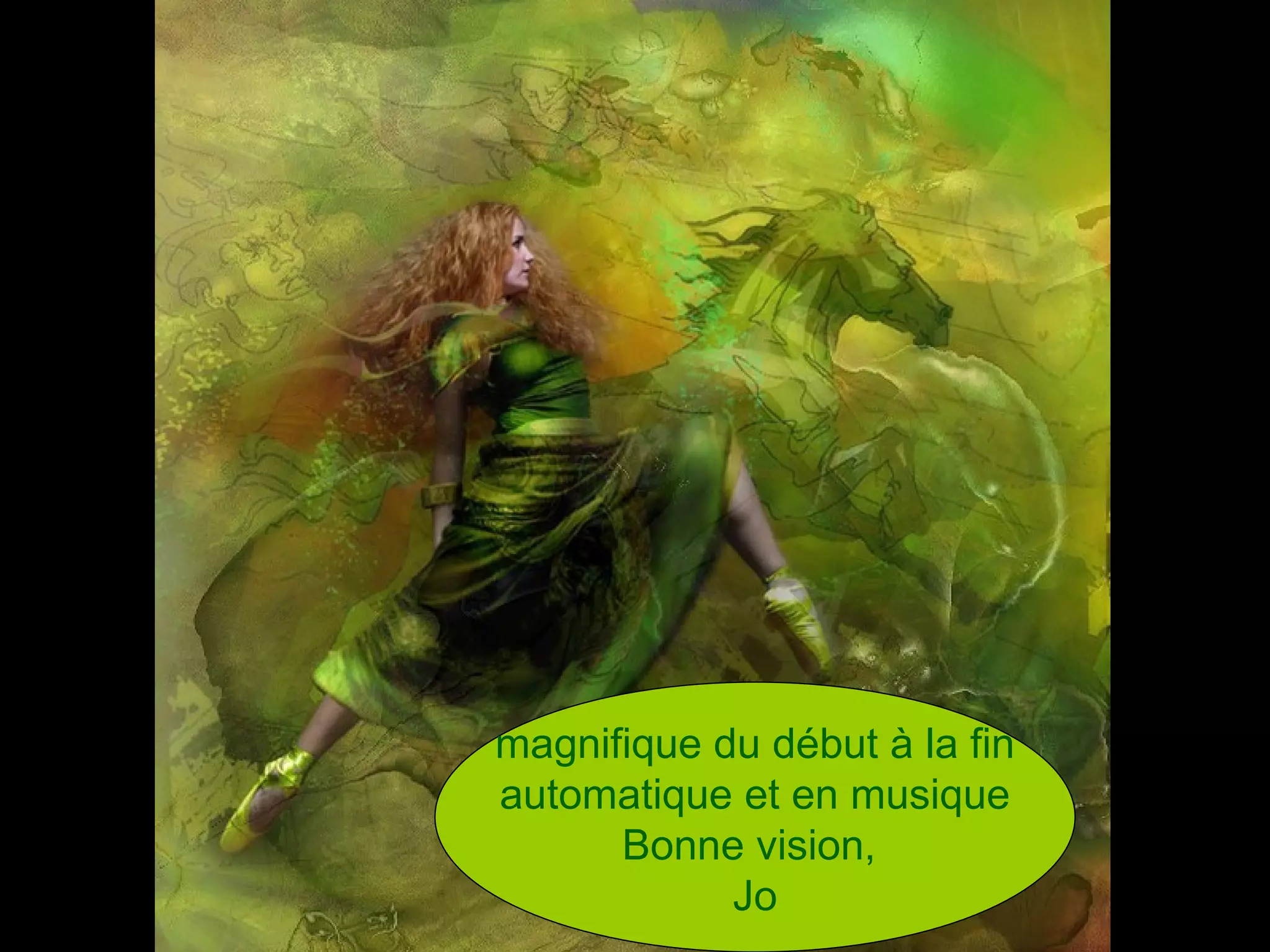 magnifique du début à la fin automatique et en musique Bonne vision, Jo
