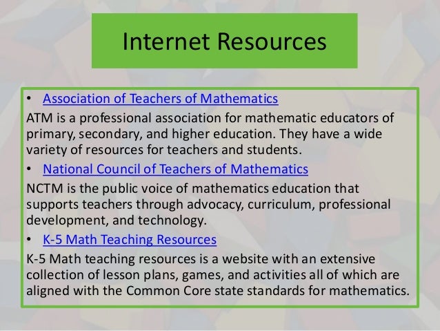 National council of teachers of mathematics standards lesson plan websites essay