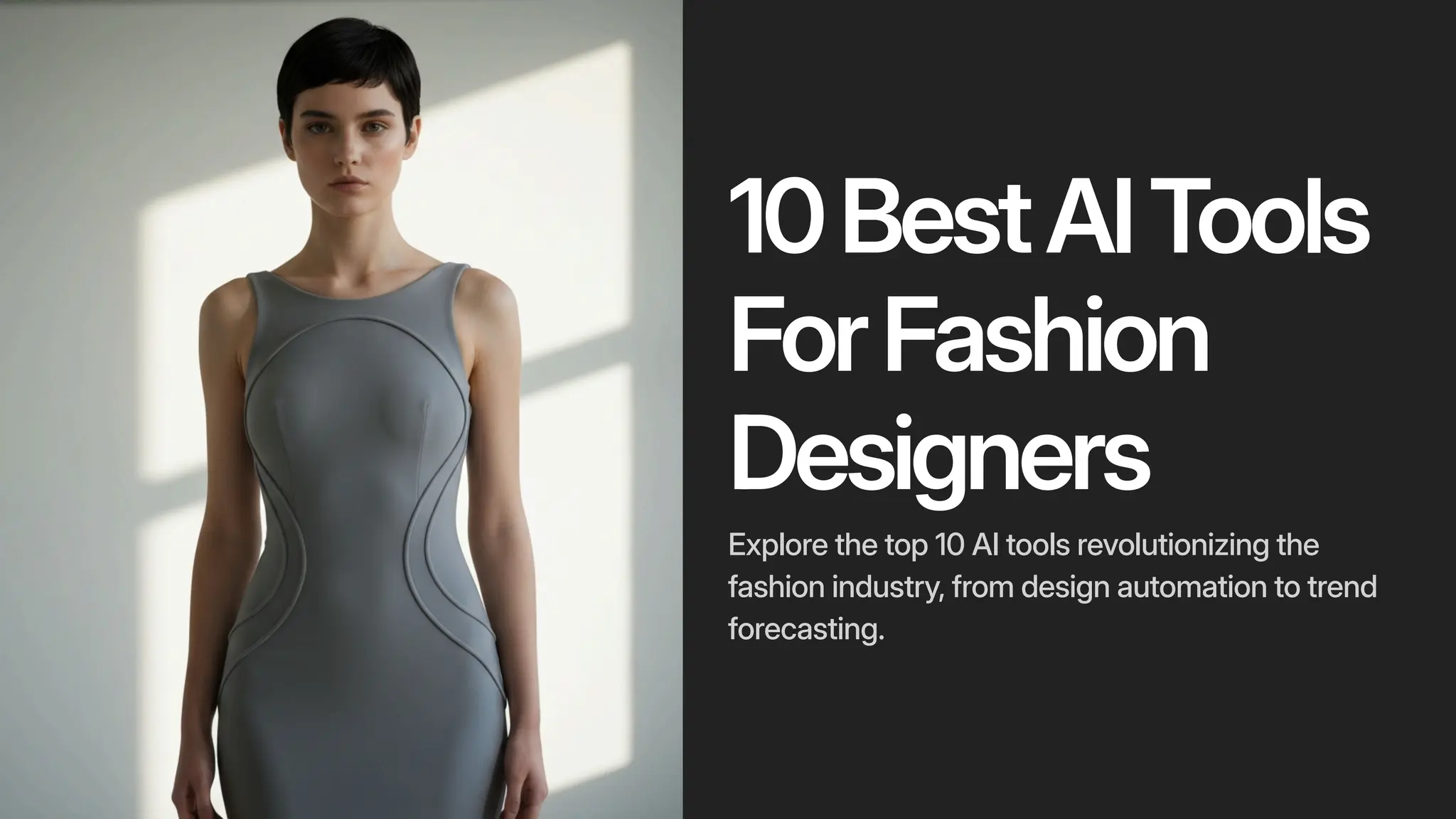 10BestAITools
ForFashion
Designers
Explore the top 10 AI tools revolutionizing the
fashion industry, from design automation to trend
forecasting.
 