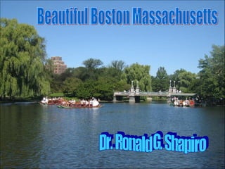 Dr. Ronald G. Shapiro  November 20, 2008 Beautiful Boston Massachusetts Dr. Ronald G. Shapiro 