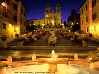 Trinita dei Monti Church, Spanish Steps, Rome, Italy 