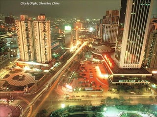 City by Night, Shenzhen, China 