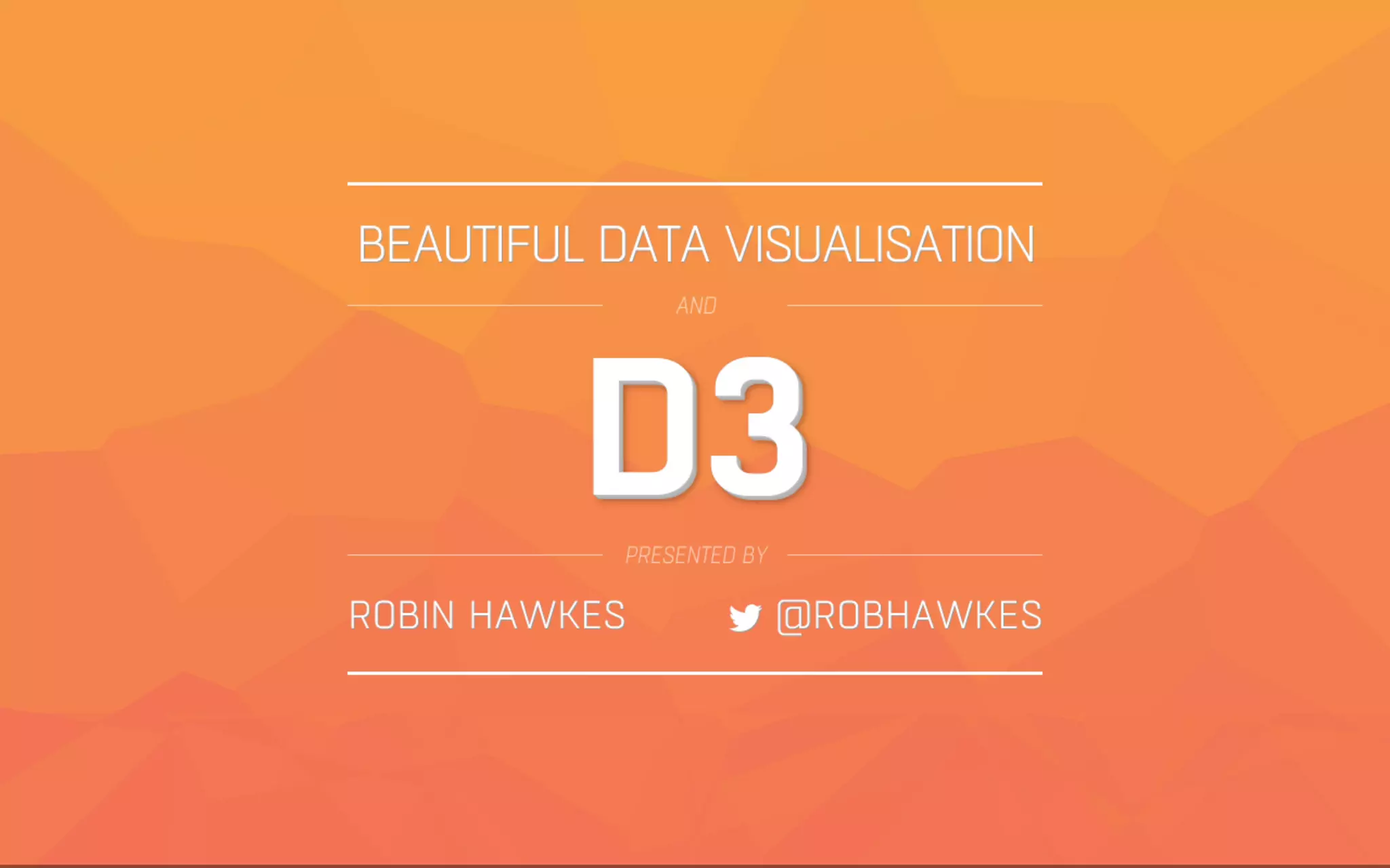 Beautiful Data Visualisation & D3