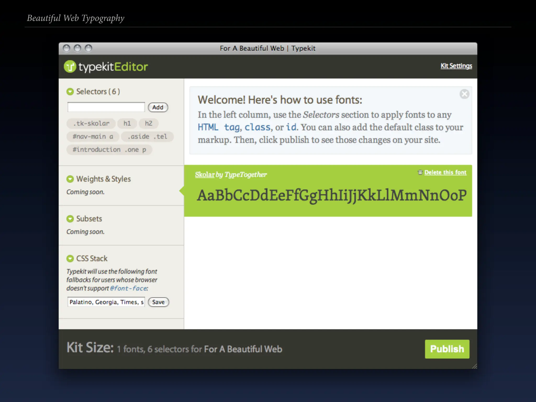 Beautiful Web Typography
 