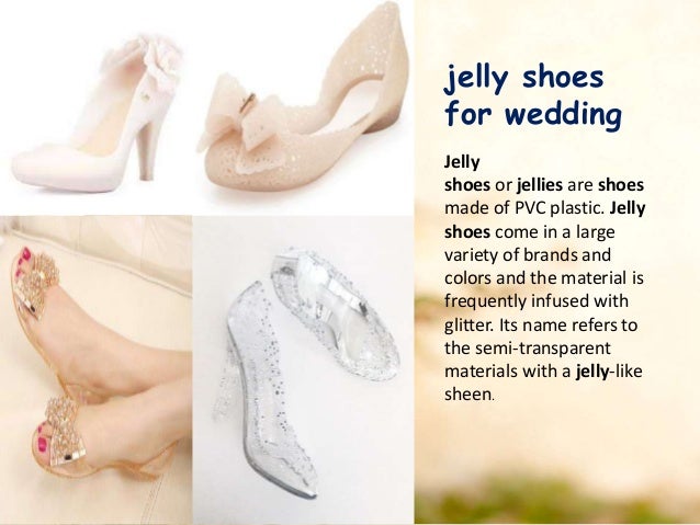 wedding jelly shoes