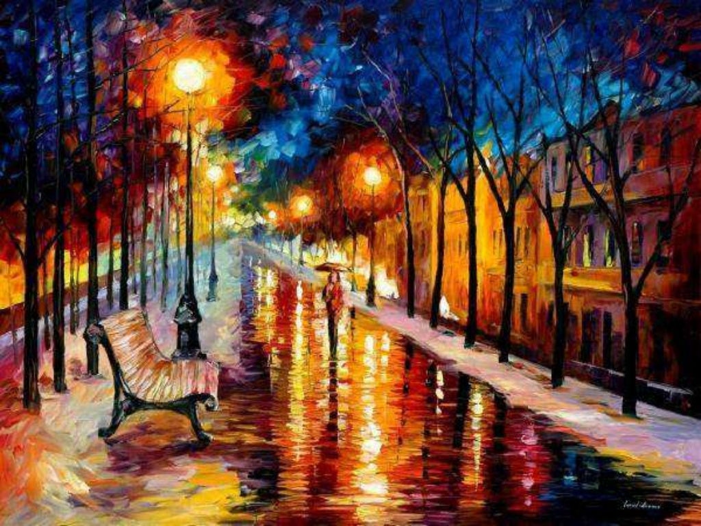 Beautiful autumn of Leonid Afremov