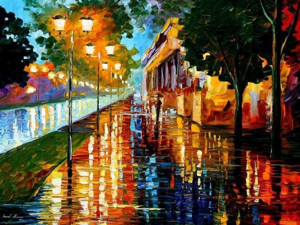 Beautiful autumn of Leonid Afremov