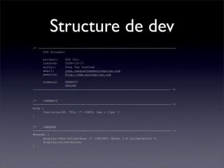 Beautiful CSS : Structurer, documenter, maintenir