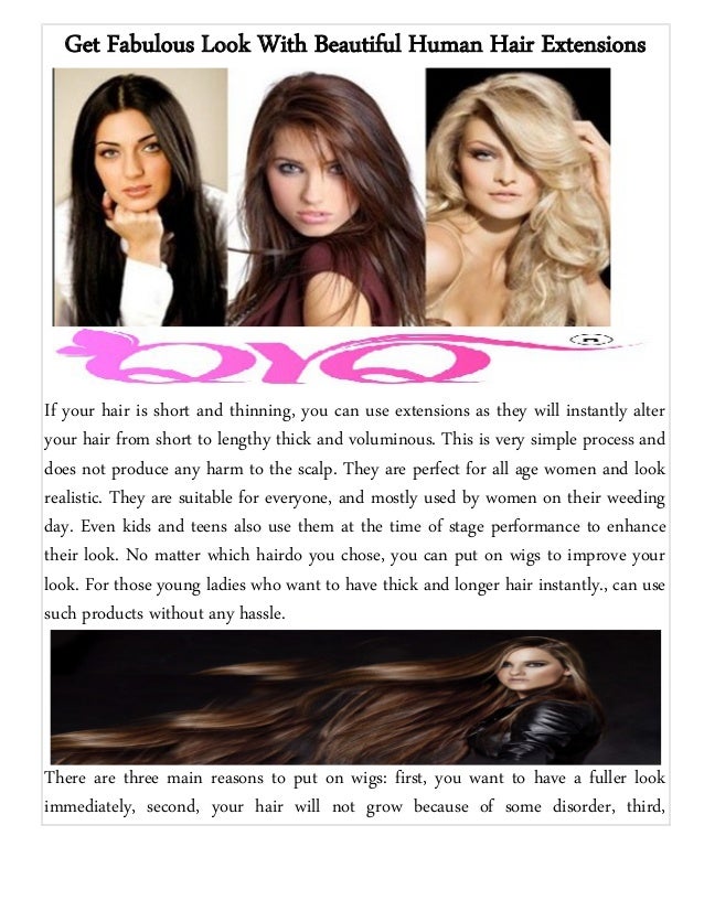 Beautiful Human Hair Extensions With Qyq Hair