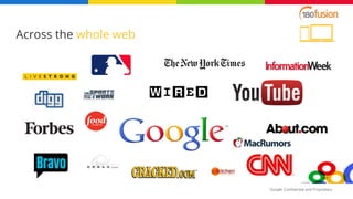 Google Confidential and Proprietary
Across the whole web
 