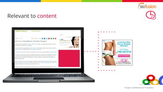 Google Confidential and Proprietary
Relevant to content
 