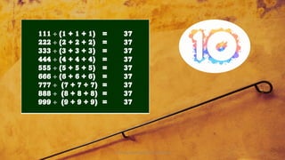 Beautiful Number Patterns | PDF