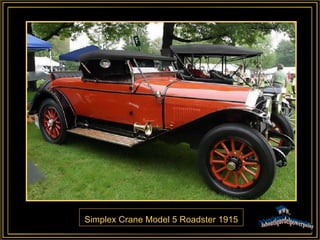 Simplex Crane Model 5 Roadster 1915 