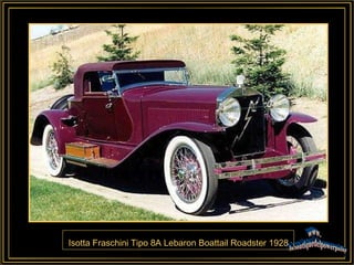 Isotta Fraschini Tipo 8A Lebaron Boattail Roadster 1928 