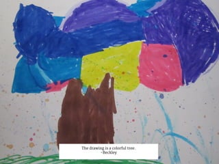 The drawing is a colorful tree.
-Beckley
 