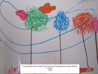 I turned this into a beach with trees and strong winds with colorful
clouds.
-Jack
 