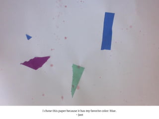I chose this paper because it has my favorite color: blue.
- Jeet
 