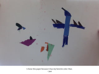 I chose this paper because it has my favorite color: blue.
- Jeet
 