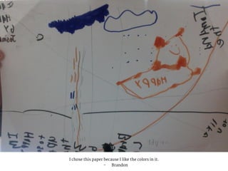 I chose this paper because I like the colors in it.
- Brandon
 