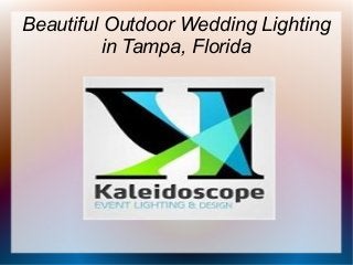 Beautiful Outdoor Wedding Lighting
in Tampa, Florida
 