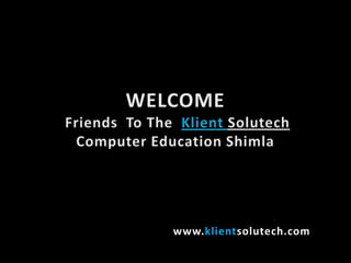 www.klientsolutech.com
 