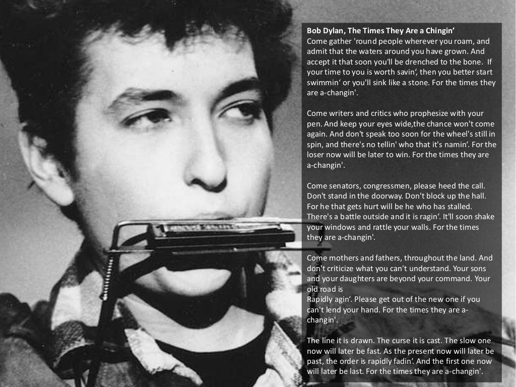 Bob Dylan The Times They