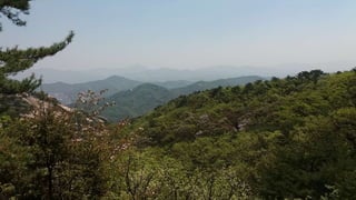 Beautiful Spring Scenery of Su-Lak-San Mountain in Seoul 2017.4.23