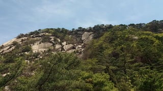 Beautiful Spring Scenery of Su-Lak-San Mountain in Seoul 2017.4.23