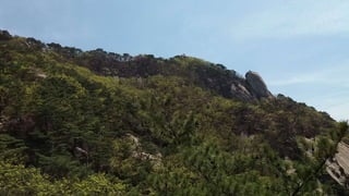 Beautiful Spring Scenery of Su-Lak-San Mountain in Seoul 2017.4.23