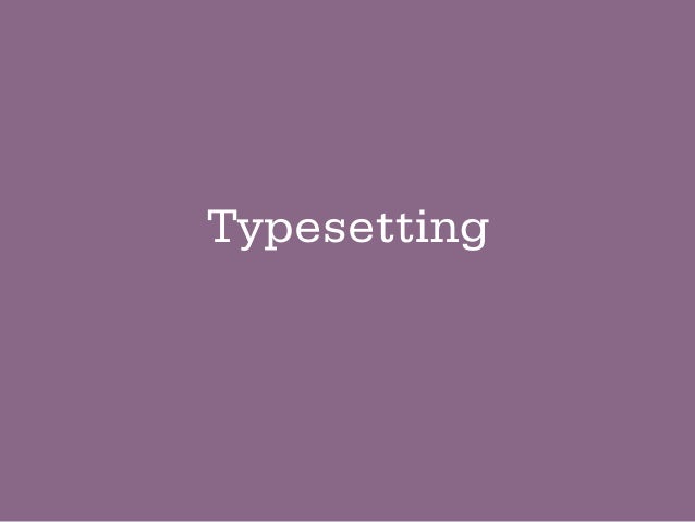 Dissertation typesetting
