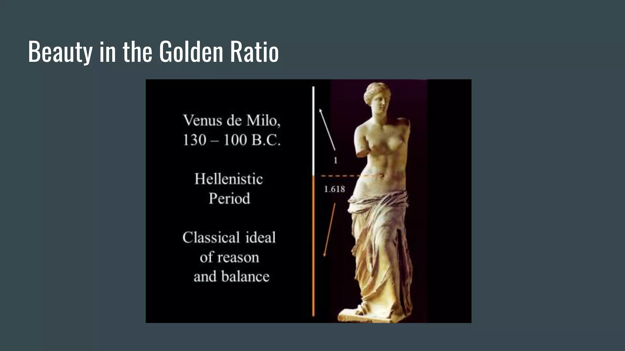 Beauty in the Golden Ratio
 