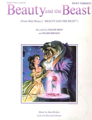 Beauty and the beast Partitura