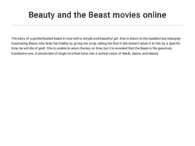 Beauty And The Beast Movies Online Beauty And The Beast Movies Online