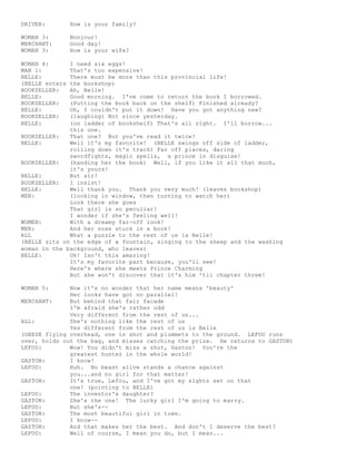 Beauty and the beast script | PDF