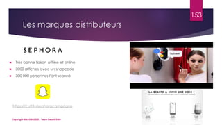 Les marques distributeurs
Copyright MBADMB2020 / Team BeautyDMB
153
 Très bonne liaison offline et online
 3000 affiches avec un snapcode
 300 000 personnes l'ont scanné
https://cutt.ly/sephoracampagne
 