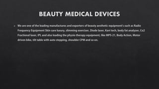 Beauty medical equipment
