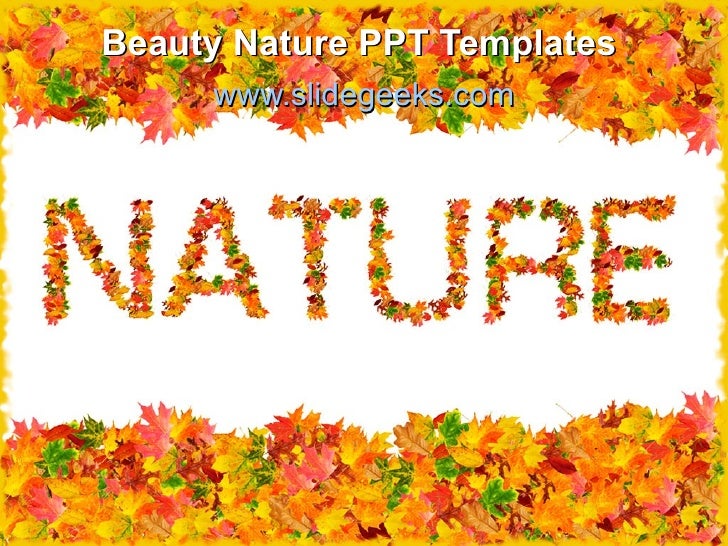 beauty nature ppt templates nature powerpoint background
