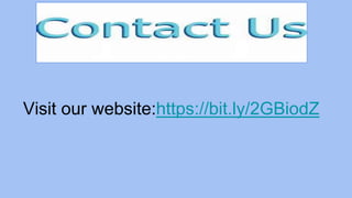 Visit our website:https://bit.ly/2GBiodZ
 