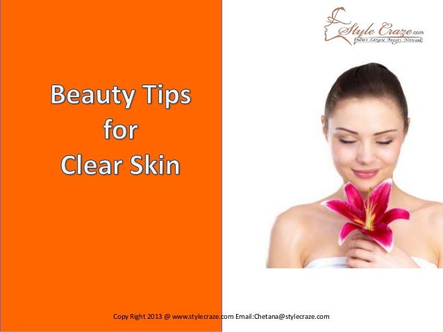 Beauty Tips for Clear Skin