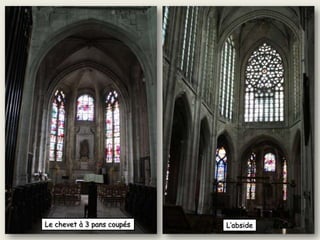 Le chevet à 3 pans coupés L’abside
 