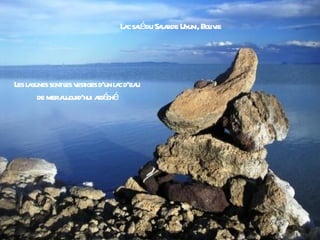 L c saédu Saa de Uyuni, Bol ie
                               a l        lr            iv




L l gunes sontl v iges d'un l c d'ea
 es a          es est        a u
      de mera our a é é
              uj d'hui ss ch
 