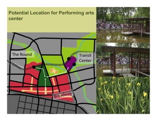 Potential Location for Performing arts
center




 The Round                     Transit
                               Center




                    Broadway
 