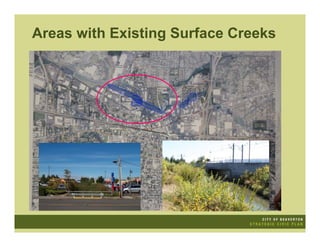 Areas with Existing Surface Creeks
 