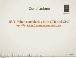 Conclusions
                                                        case study




                      BUT: When conside...