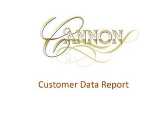 Customer Data Report
 